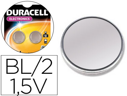 2 pilas alcalinas Duracell botón LR44